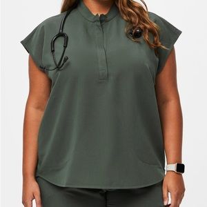 FIGS Limited Edition Moss Rafaela Top